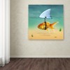 Trademark Fine Art Mark Ashkenazi 'Gold Fish' Canvas Art, 18x18 ALI7879-C1818GG